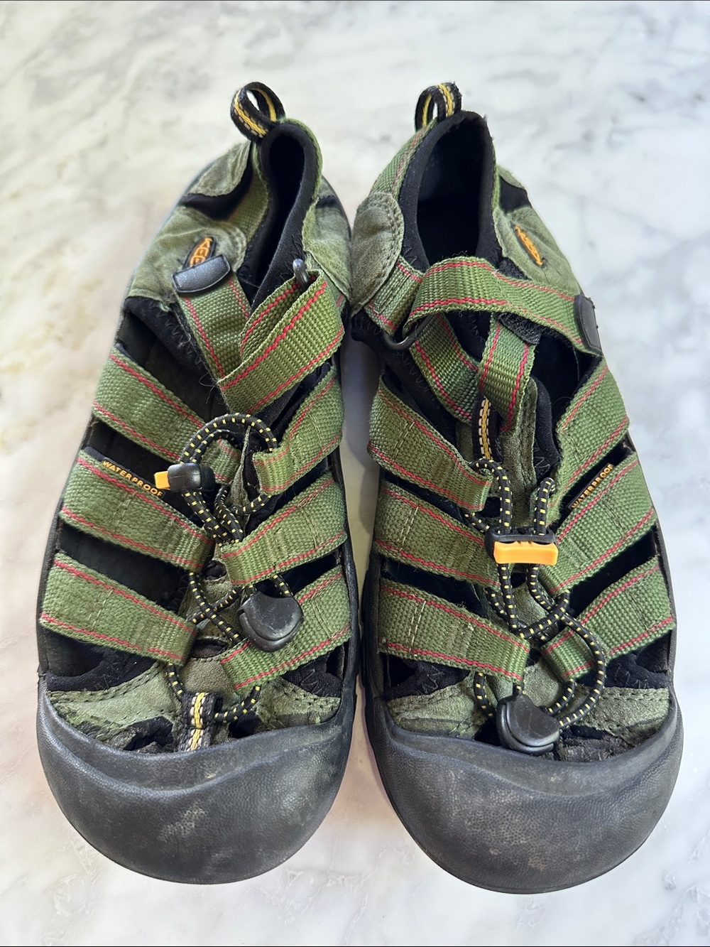 Boys’ Keen Hiking Sandals Olive Green SZ 6